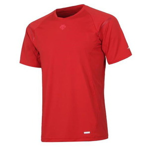 데상트 베이스볼 반팔 티셔츠 S0111WTL23 RED0 K005