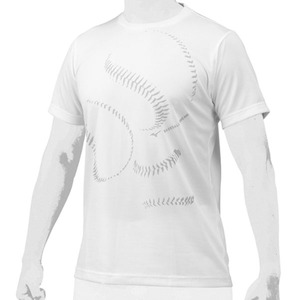미즈노 야구 베이스볼 셔츠 반팔티 12XA2T5001WT [흰] D2205