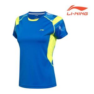 리닝 배드민턴 여성 티셔츠 AAYM014-1 [블루] LN17BTHT052 V2208