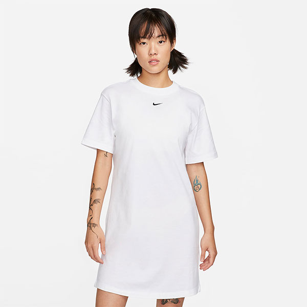 나이키 반팔티 여성 에센셜 반팔 티셔츠 드레스 DV7883-100 S2405